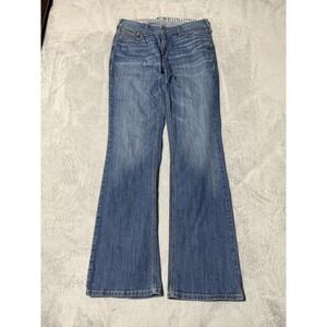 Ariat Real Jeans Womens 31 Long Blue Bootcut High Rise Medium Wash Denim